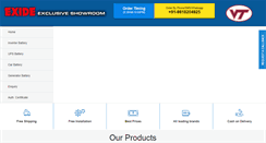 Desktop Screenshot of exidebatterydealer.com